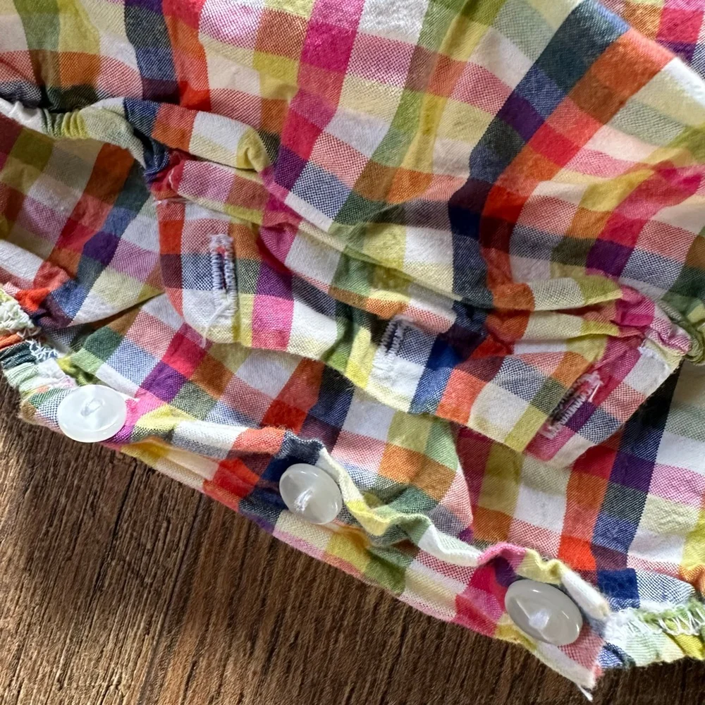 Baby Petite Palace Plaid Bodysuit 6 Months Multi-color